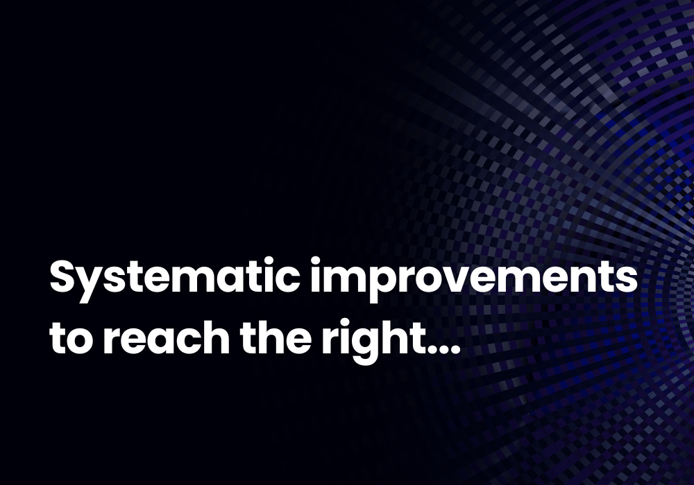 Systematic improvements to reach the right video QOE