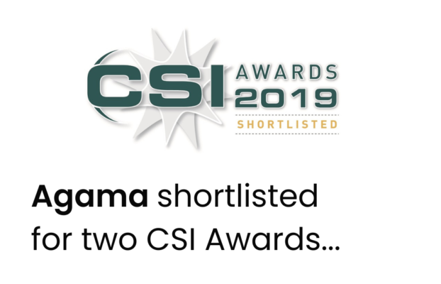 Agama shortlisted for two CSI Awards