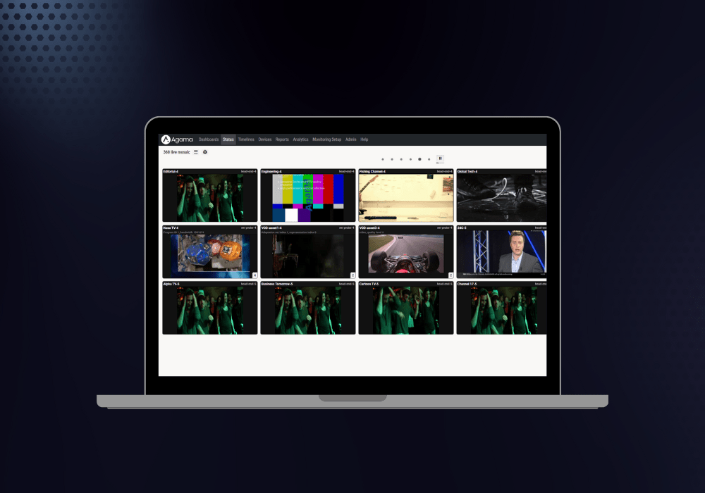 Video confidence at a glance with 360 Live Mosaic